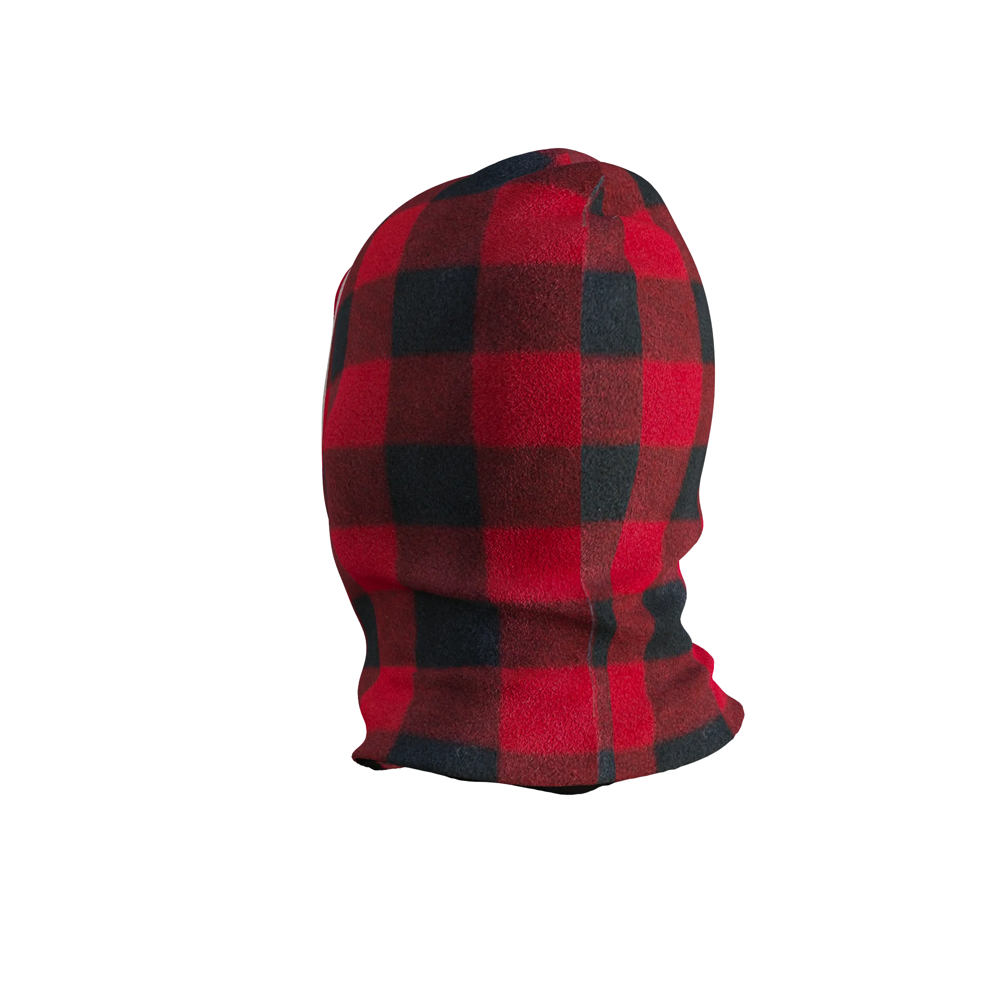 Pook Ninja - Red Plaid and Black Double Layer Polar Fleece Balaclava