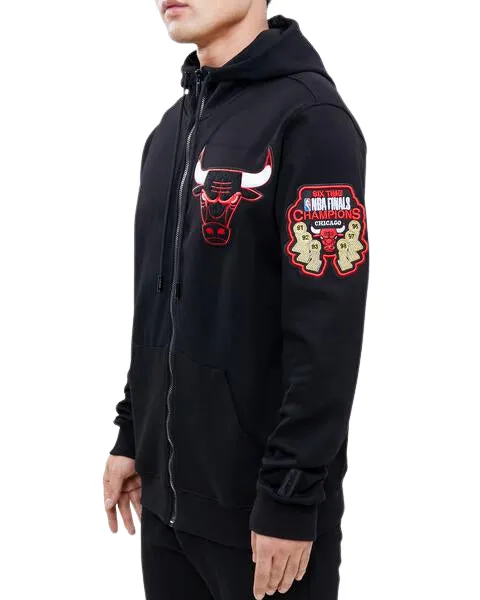 PRO STANDARD CHICAGO BULLS LOGO ZIPPER HOODY