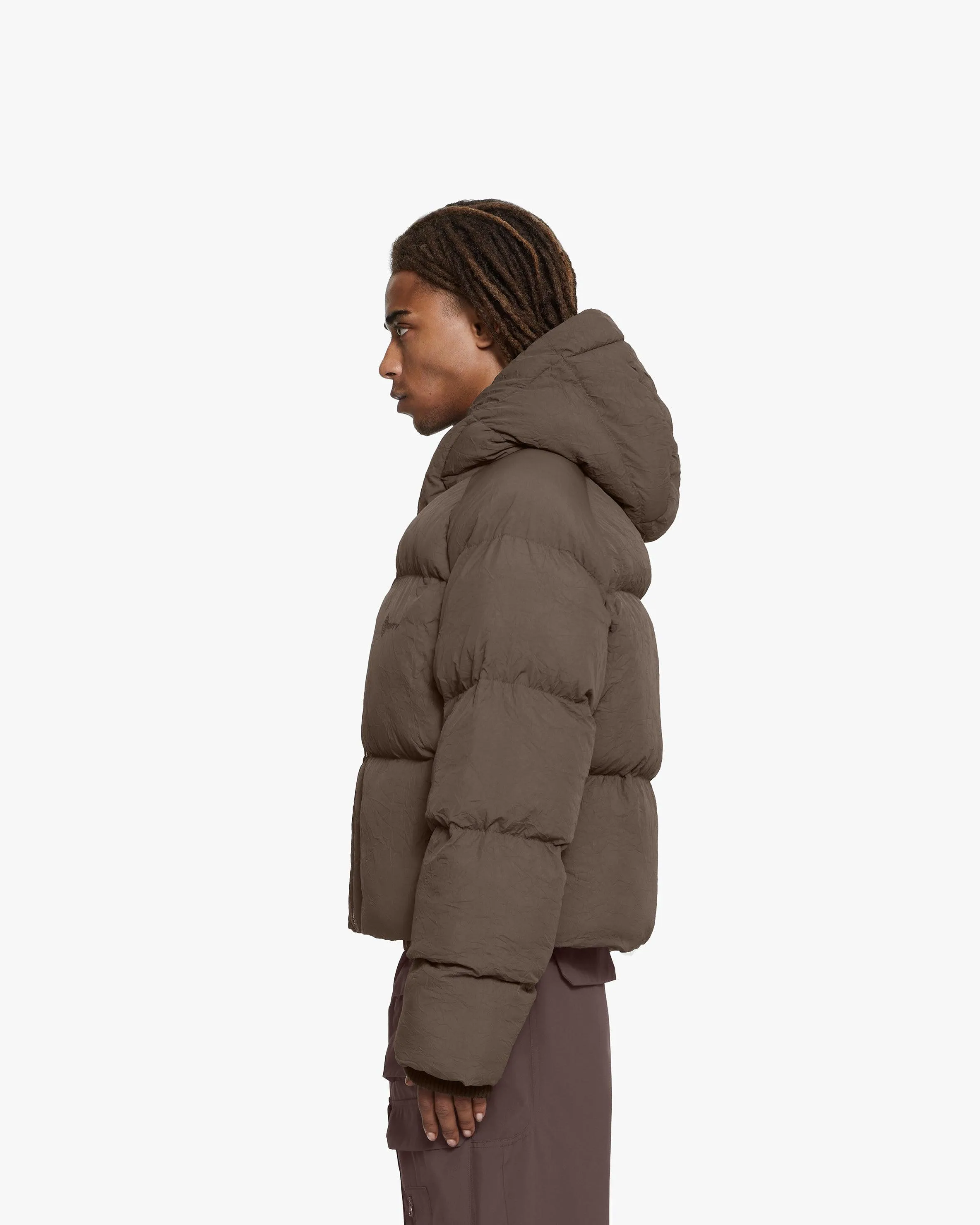 PUFFER JACKET BROWN