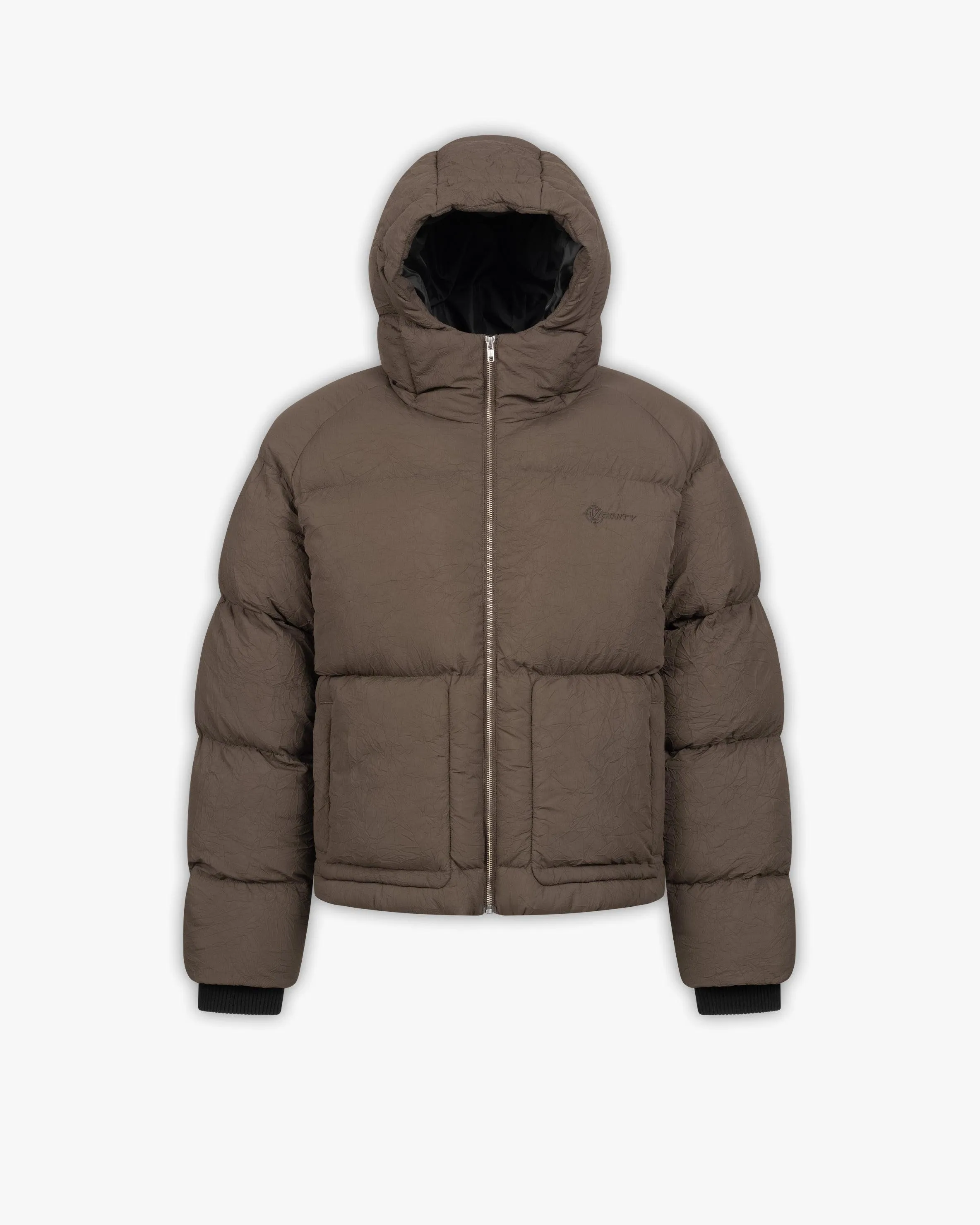 PUFFER JACKET BROWN