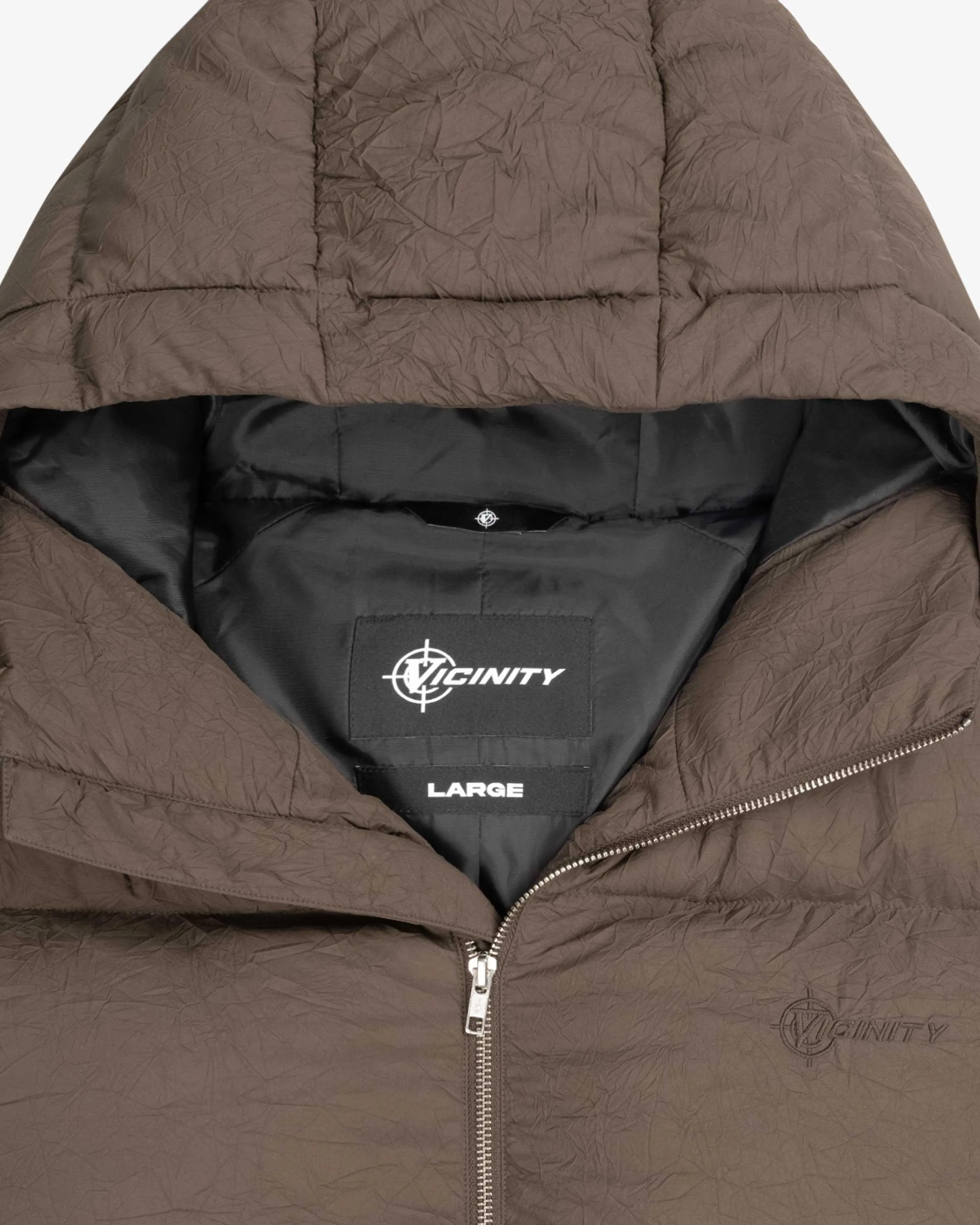 PUFFER JACKET BROWN