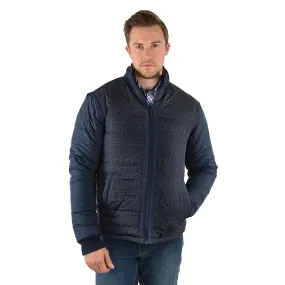 Pure Western Men's Patterson Reversible Jacket-Navy