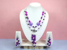 Purple Fusion Elegant Jewellery set