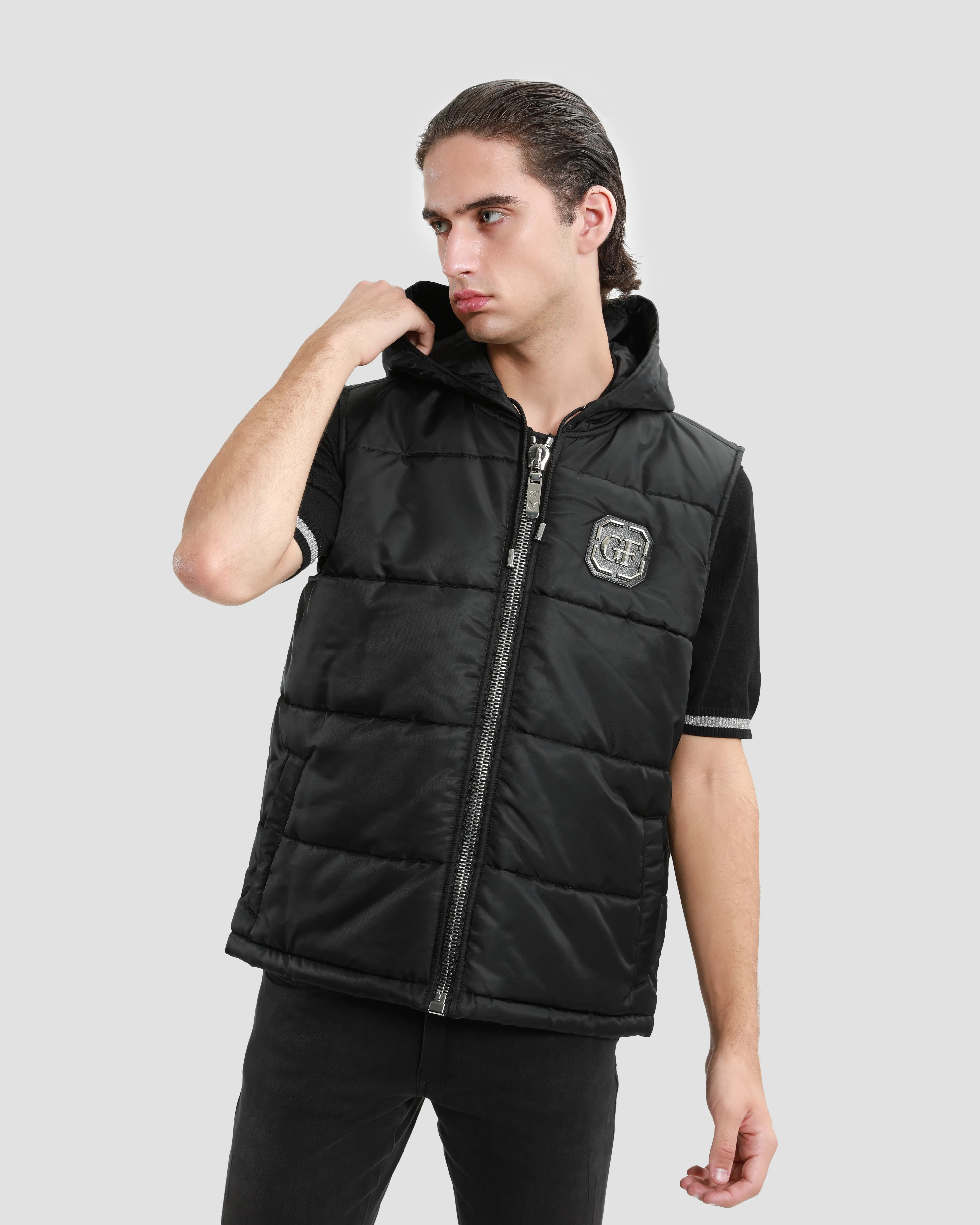 Quilted Hooded Vest