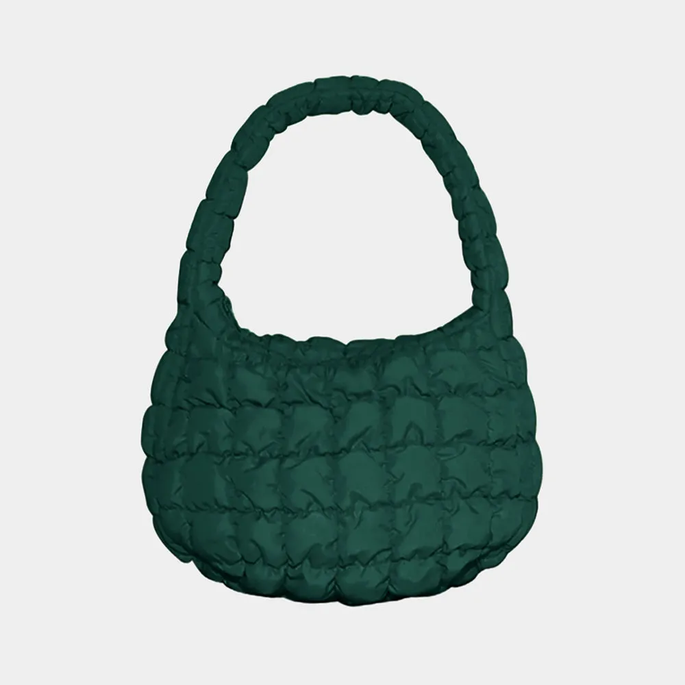 QUILTED PUFFER TOTE