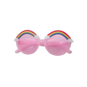 Rainbow and Clouds Sunglass, Light Pink