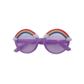 Rainbow and Clouds Sunglass, Purple