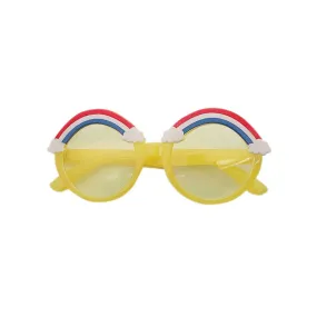 Rainbow and Clouds Sunglass, Yellow