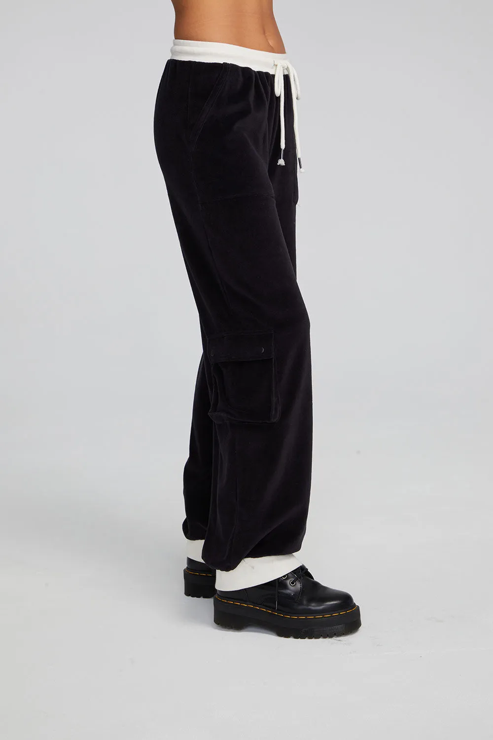 Raquel Shadow Black Joggers