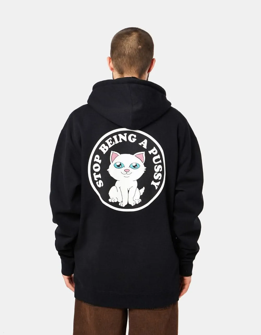 RIPNDIP Stop Being A Pussy Pullover Hoodie - Black