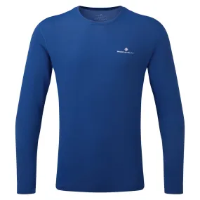 Ronhill Core L/S Tee (Mens) - DrkCobalt/BrightWhite