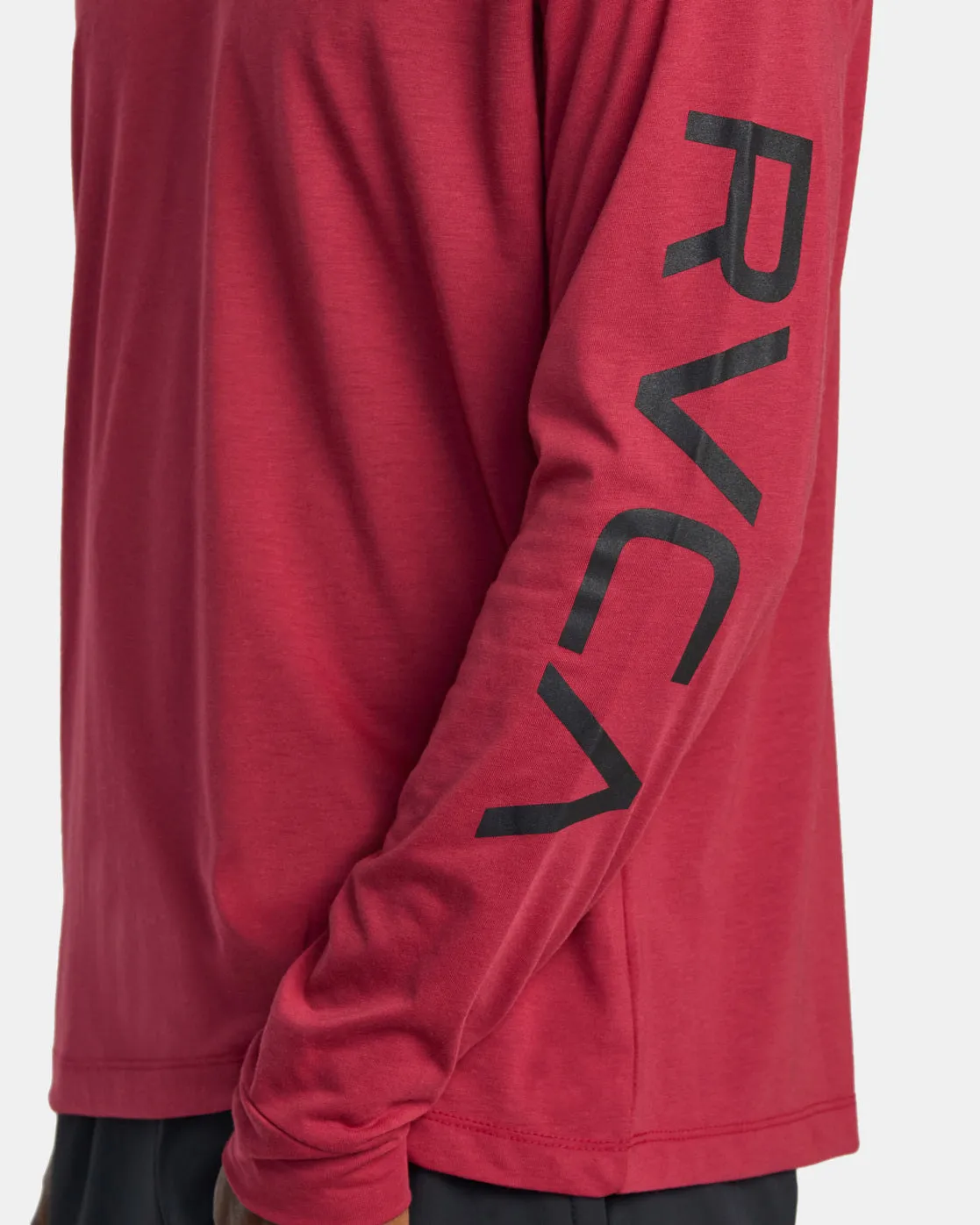 RVCA 2X Long Sleeve Tee - Deep Magenta