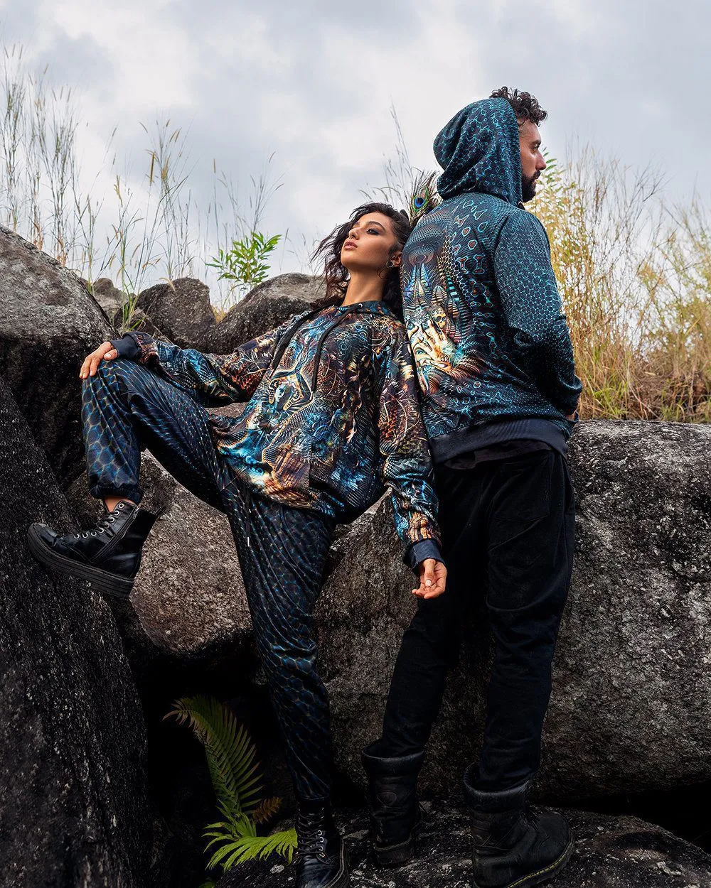 Sacred Geometry Hoodie | Fractal Hoodie | Psy Clothing | Festival Hoodie | Psychedelic Sweater | Petra 2020 (HD)