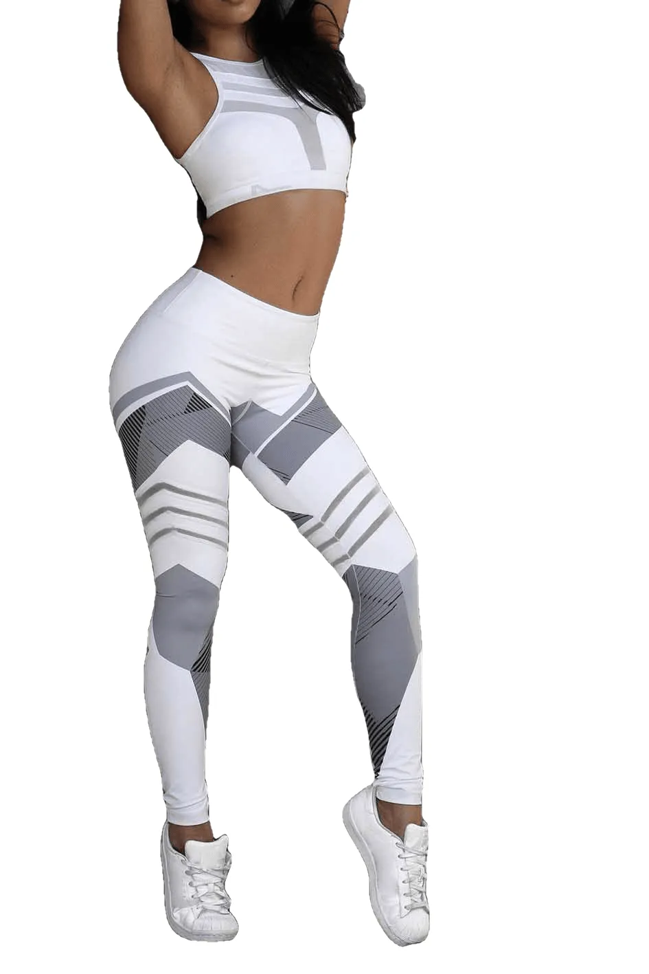 Sexy Leisure Women's Gothic Pattern High Waist Hip Push Up Leggings