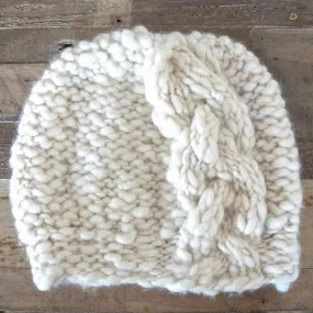 Side Cable Hat Knitting Kit, by Knit Collage