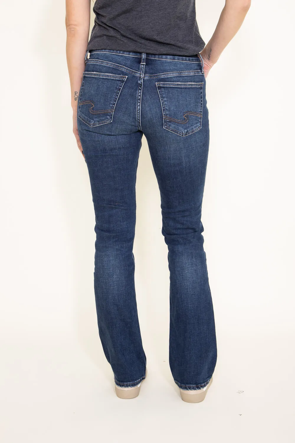 Silver Jeans Suki Mid Rise Slim Bootcut Jeans For Women | L93616SDK424