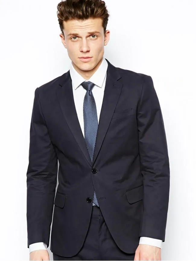 Skinny Fit Suit Jacket in Grey