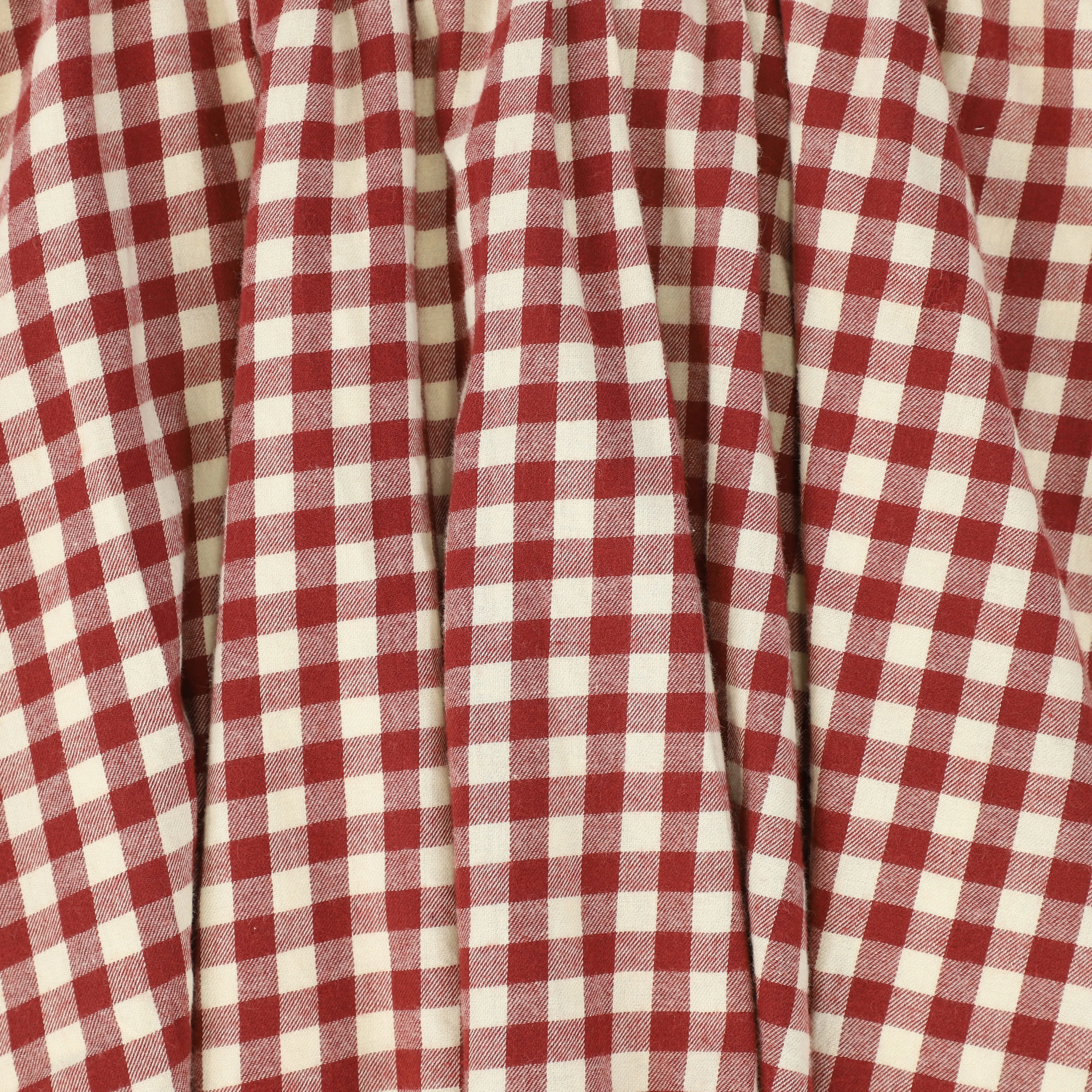 skirt pleated gingham - red