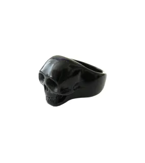 Skull Retrolite Ring in Black by Classic Hardware