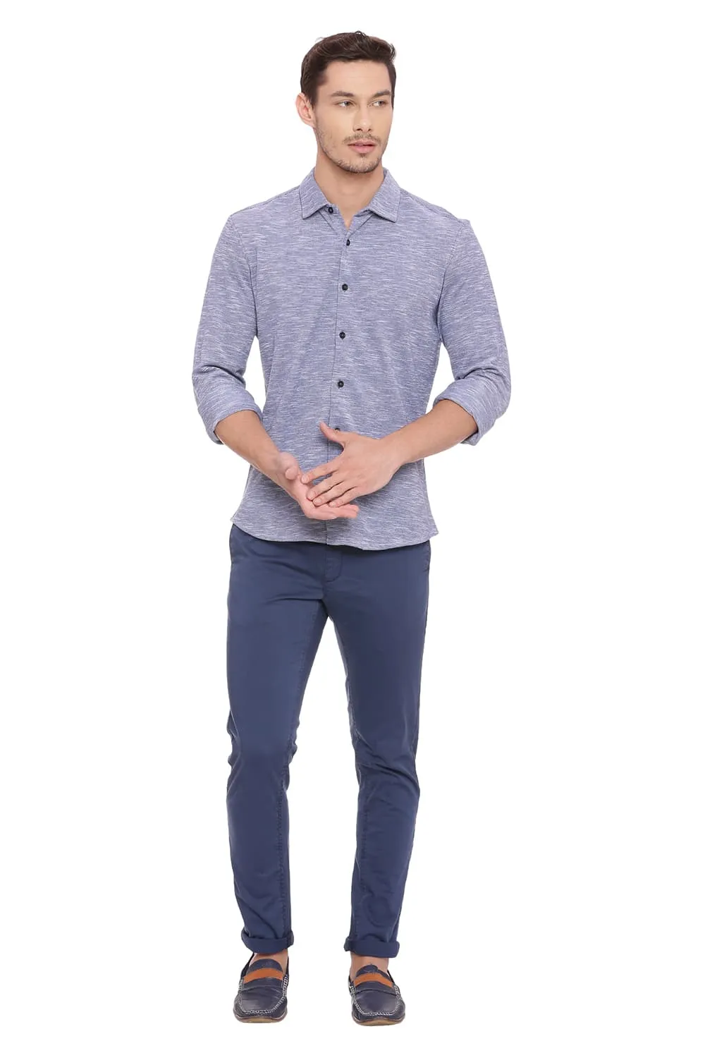 Slim Fit Knit Shirt