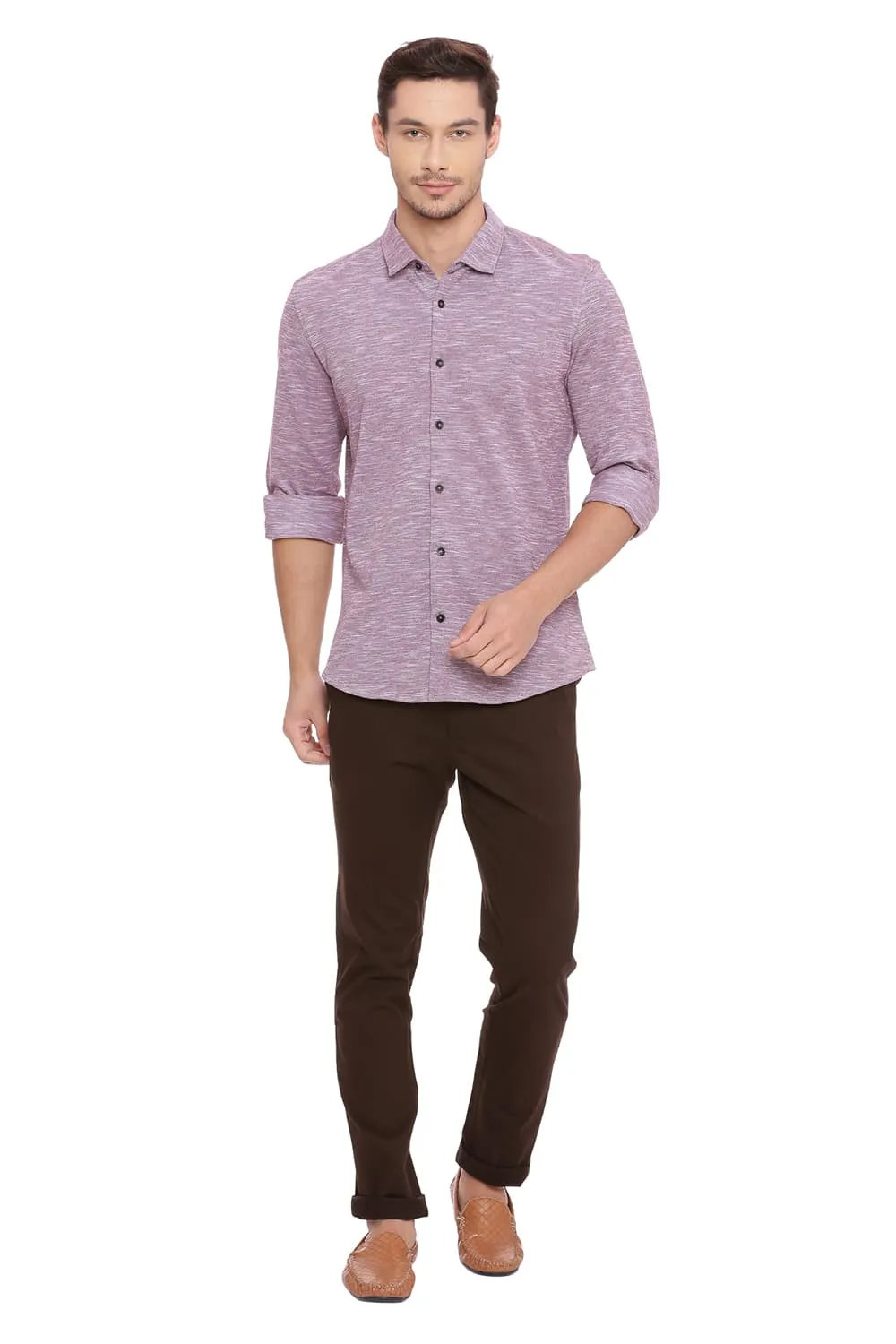 Slim Fit Knit Shirt