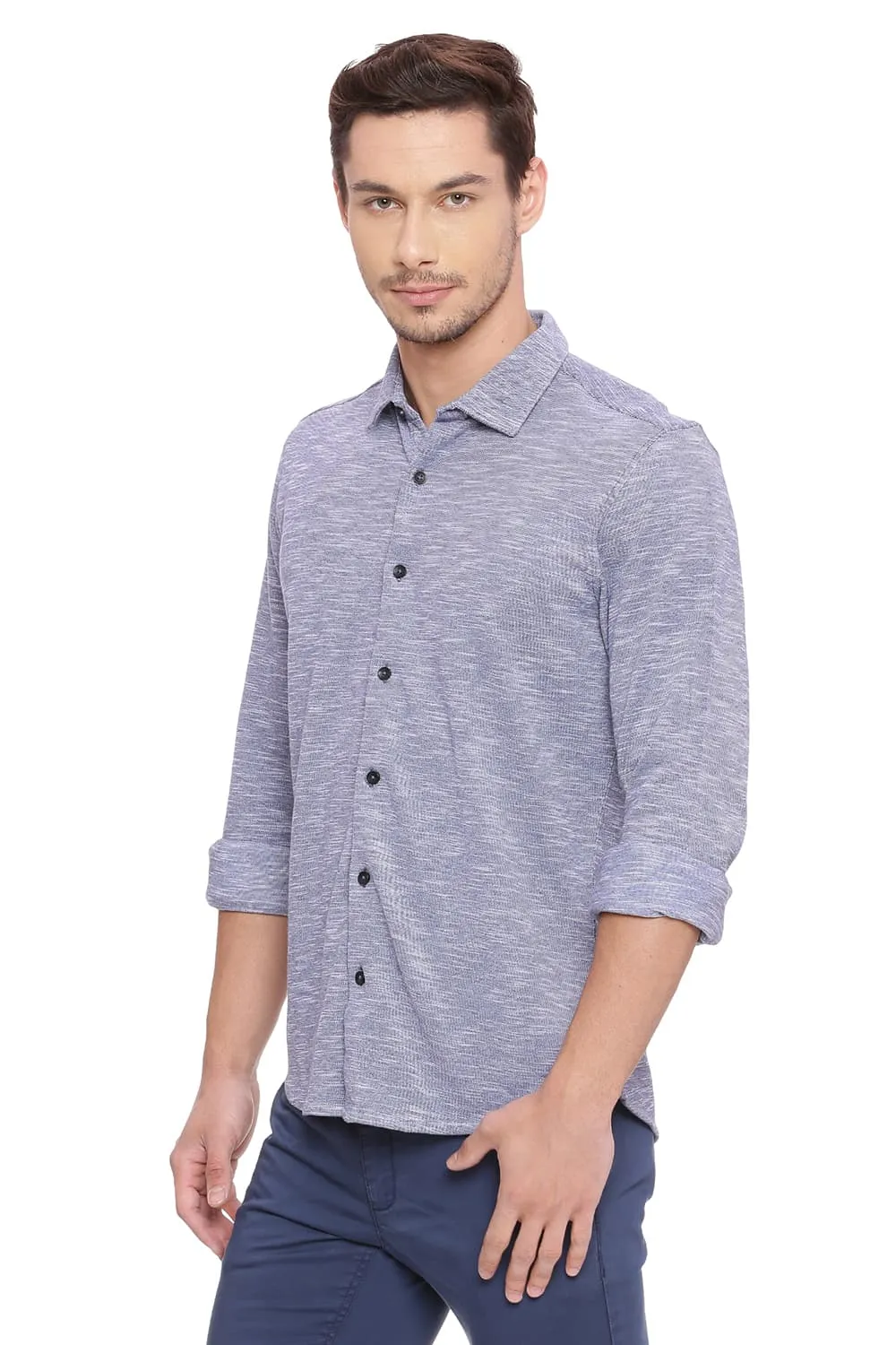 Slim Fit Knit Shirt