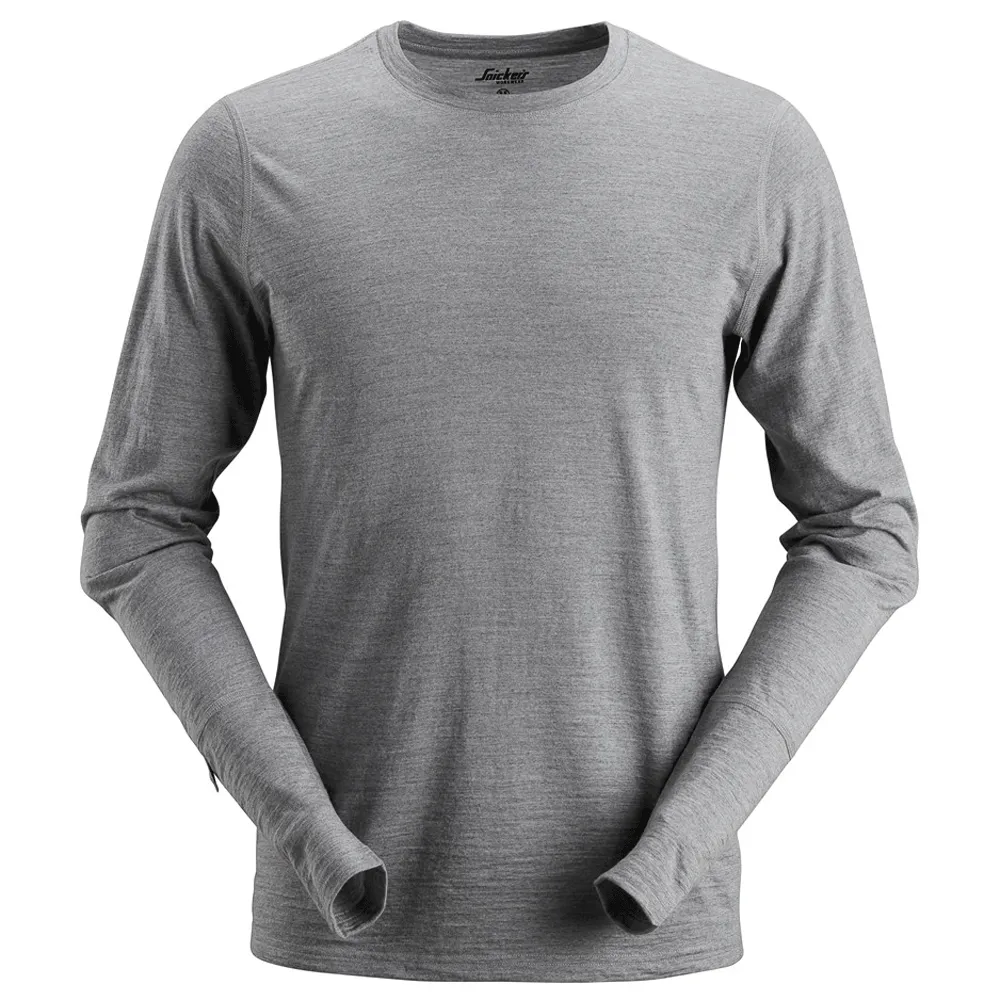 Snickers 2427 AllroundWork, Wool Long Sleeve T-Shirt Various Colours