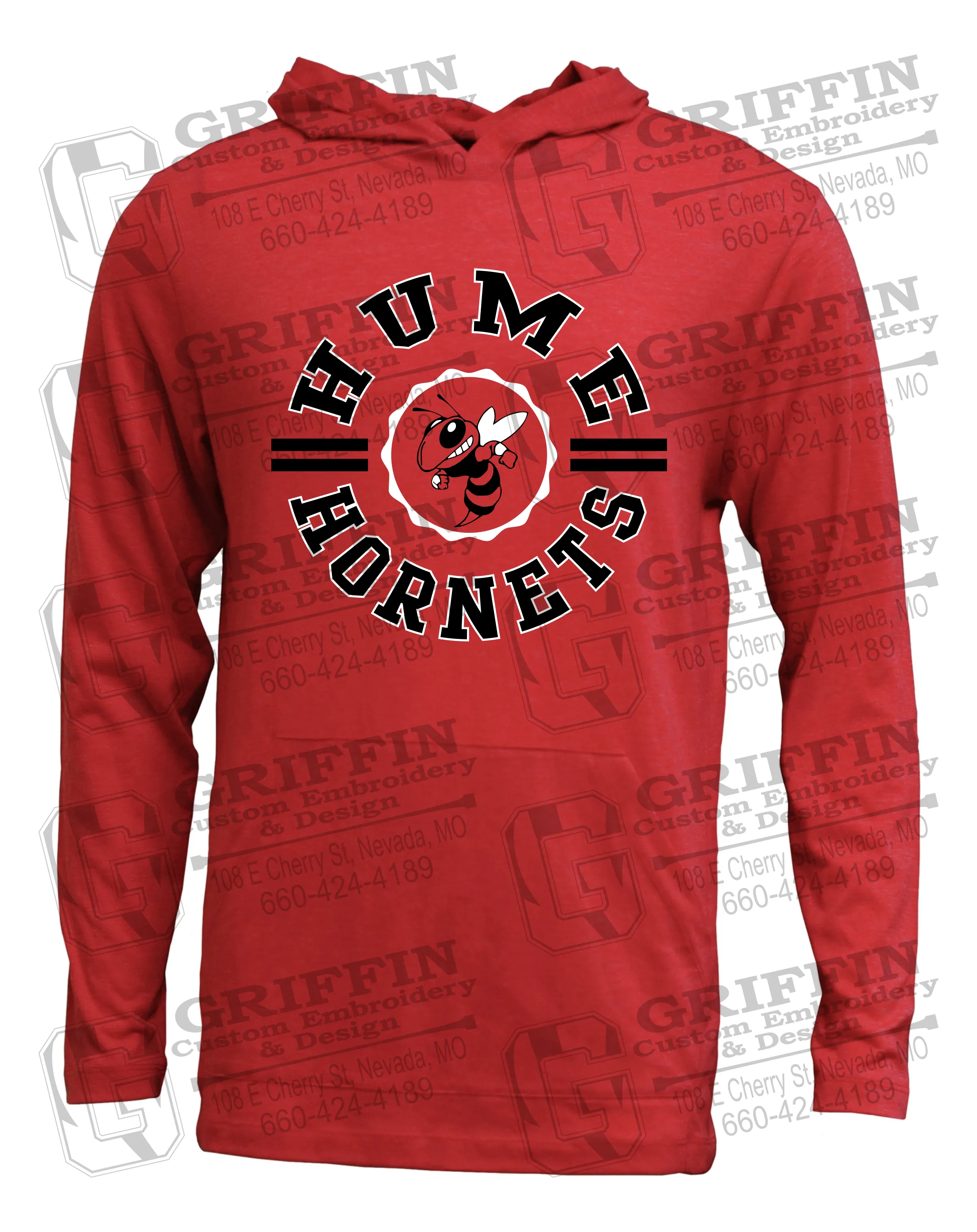 Soft-Tek T-Shirt Hoodie - Hume Hornets 23-B