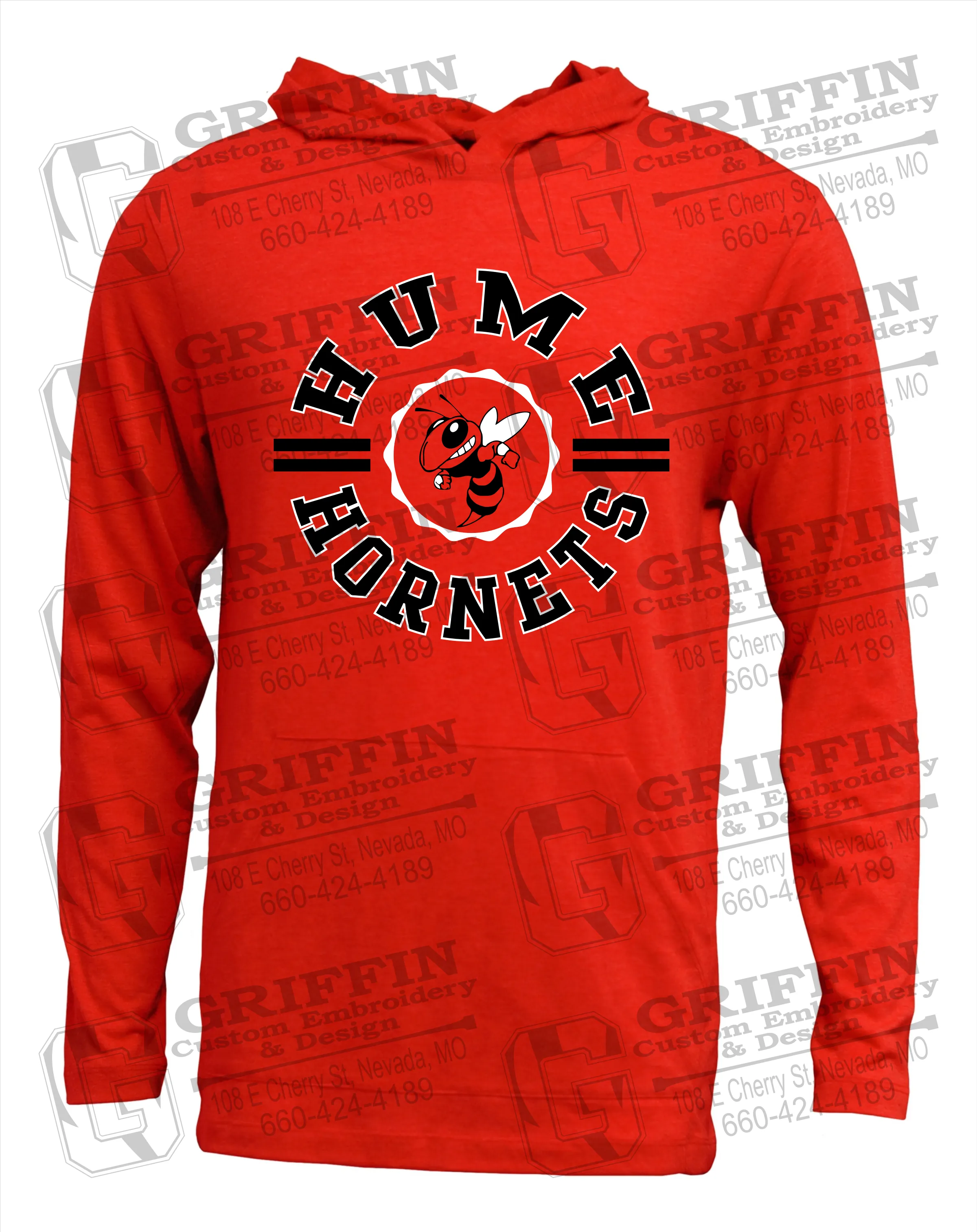 Soft-Tek T-Shirt Hoodie - Hume Hornets 23-B