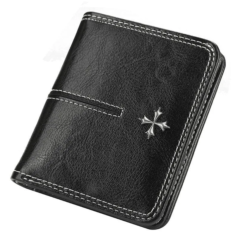 Solid Color Mini Bifold Wallet