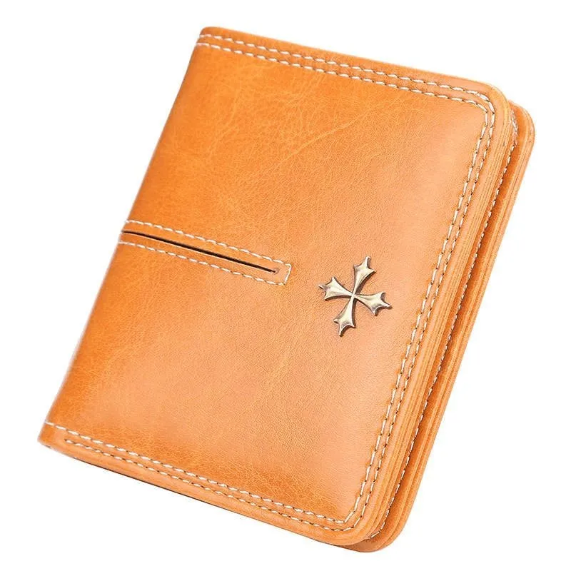 Solid Color Mini Bifold Wallet