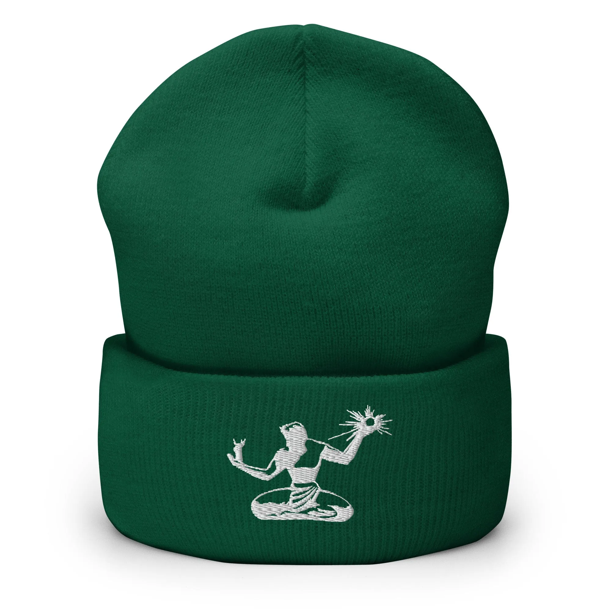 Spirit of Detoit Embroidered Cuffed Beanie - Green / White