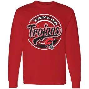 Taylor Trojans - Circle Script Long Sleeve T-Shirt