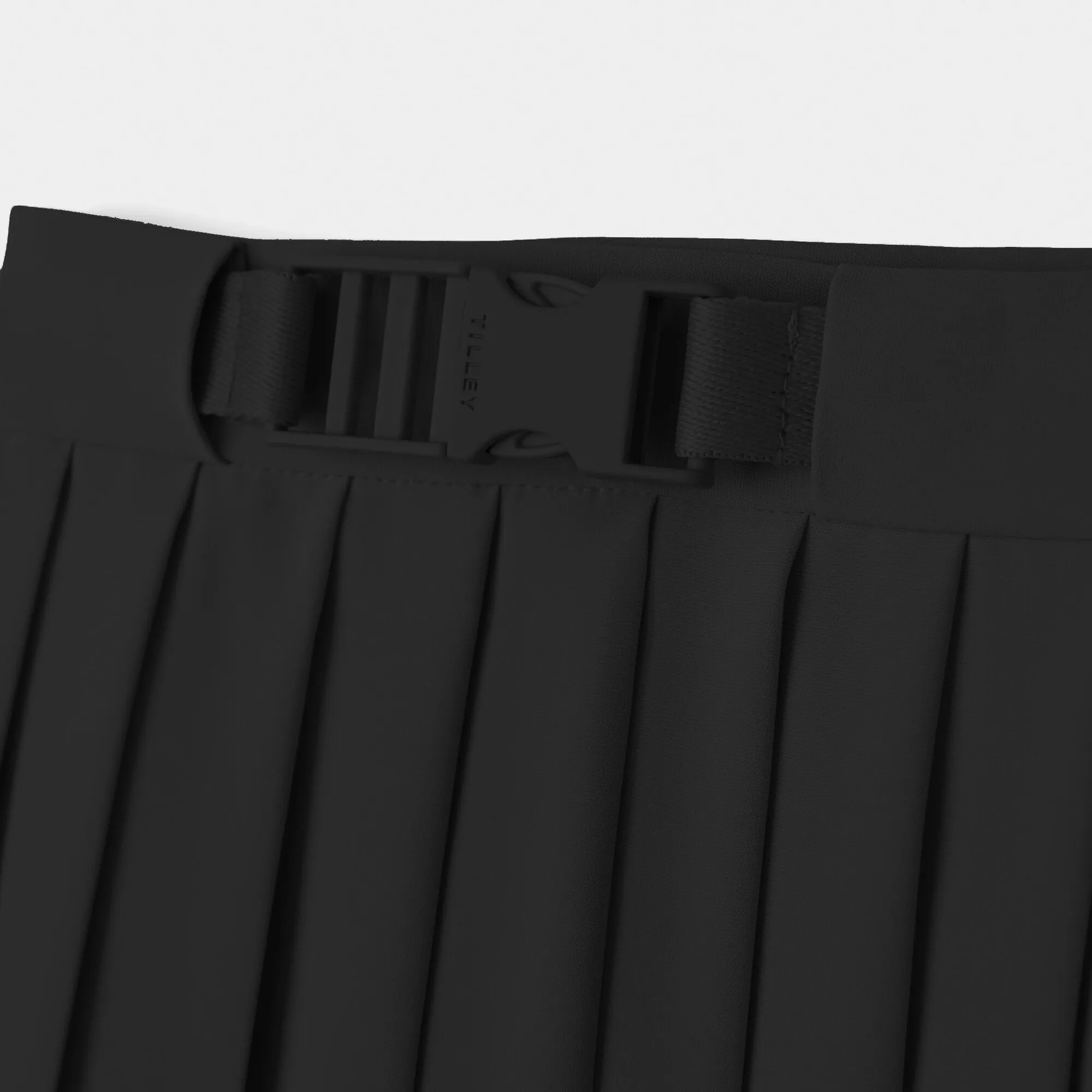 Tech Slk Pleated Midi Skirt