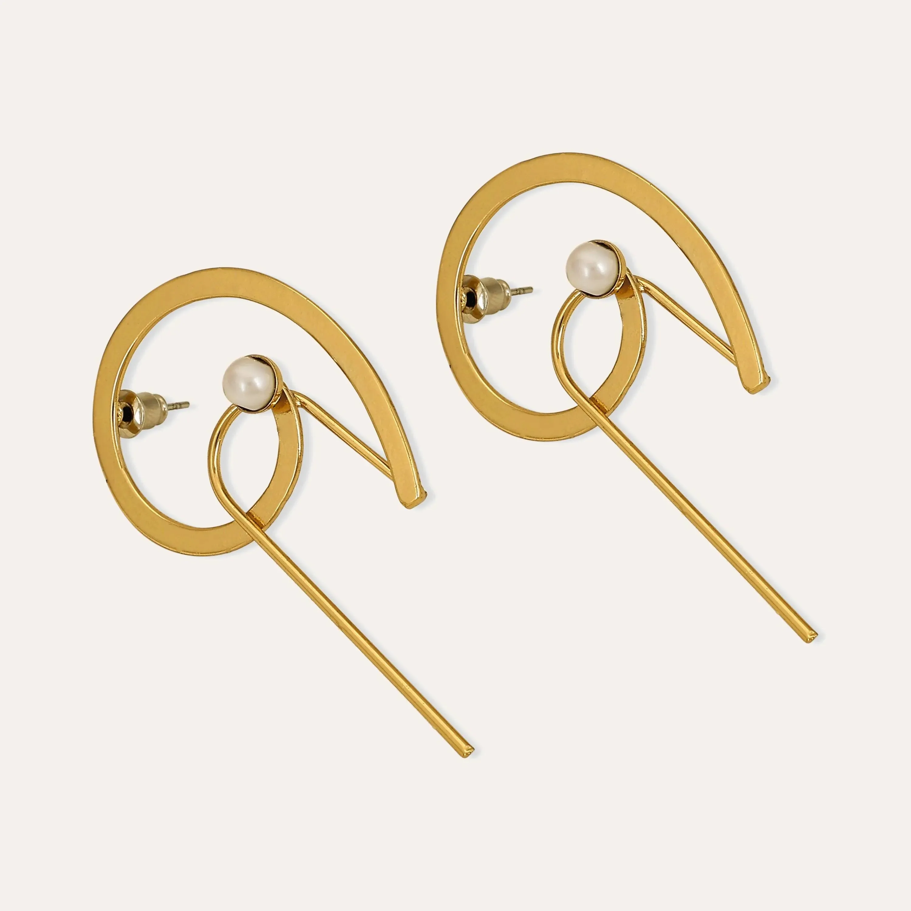 TFC Happy Havoc Gold Plated Dangler Earrings