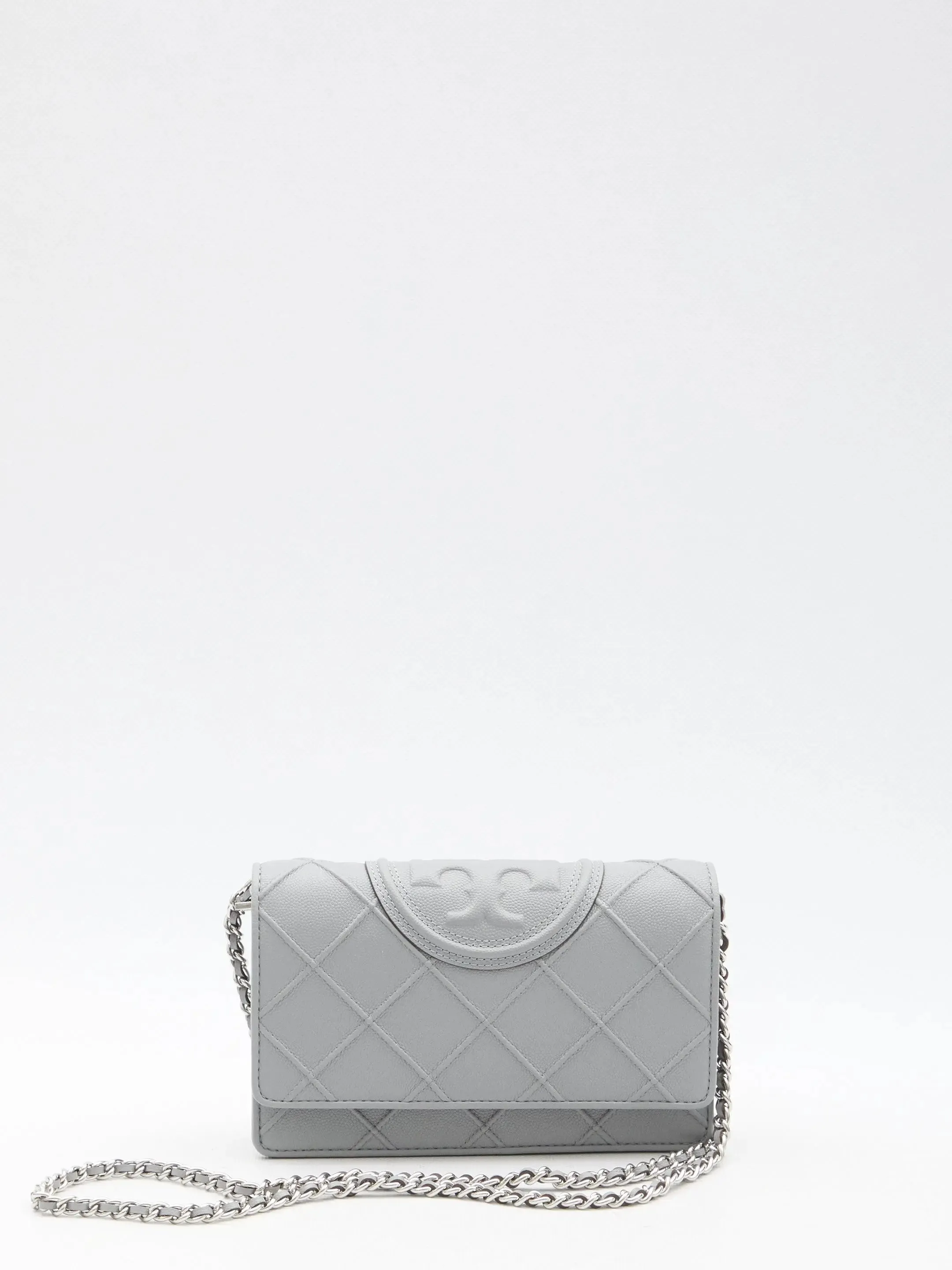 Tory Burch Fleming Soft Grained Chain Wallet