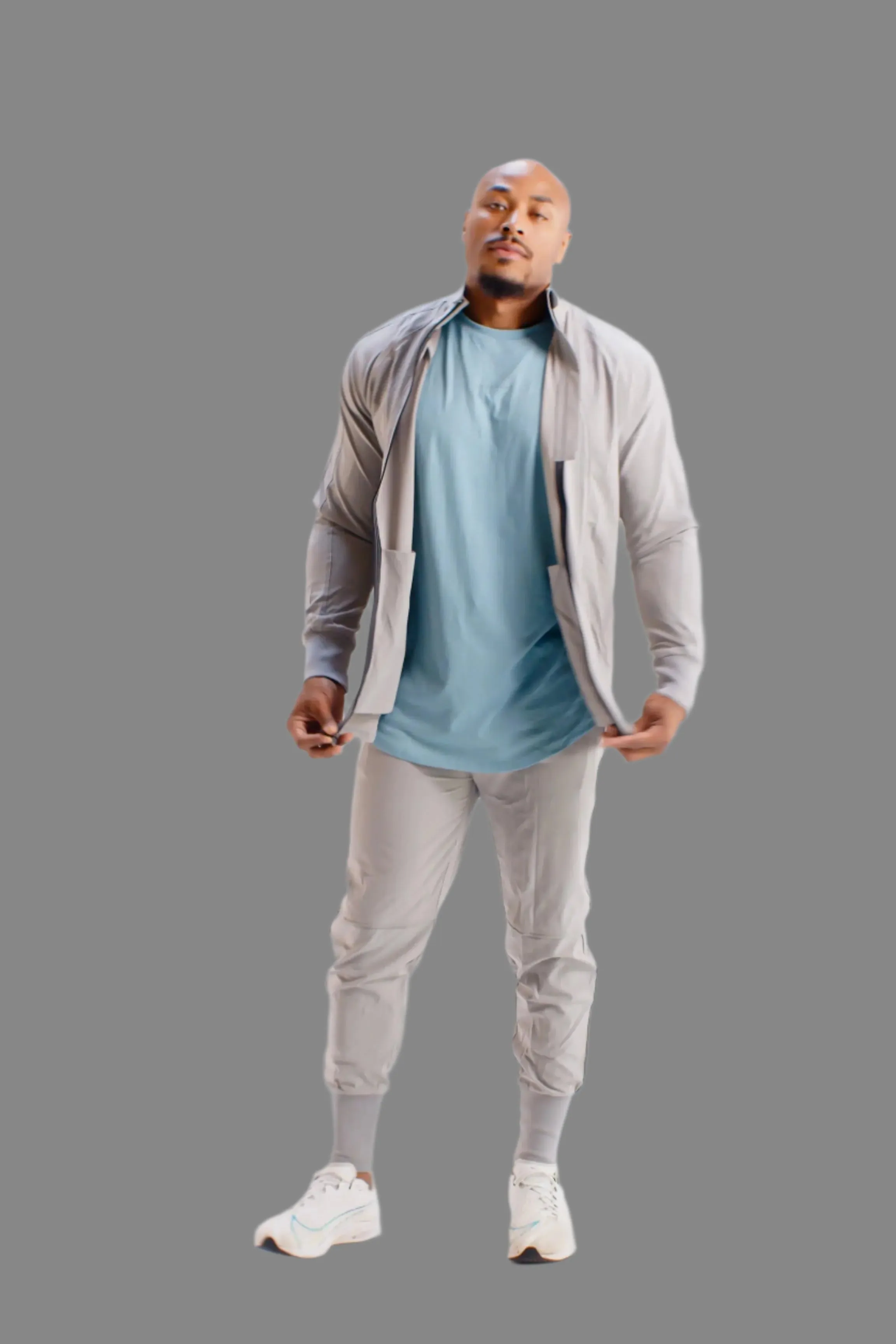 Total War Lux Full-Zip Jacket - Ghost Grey