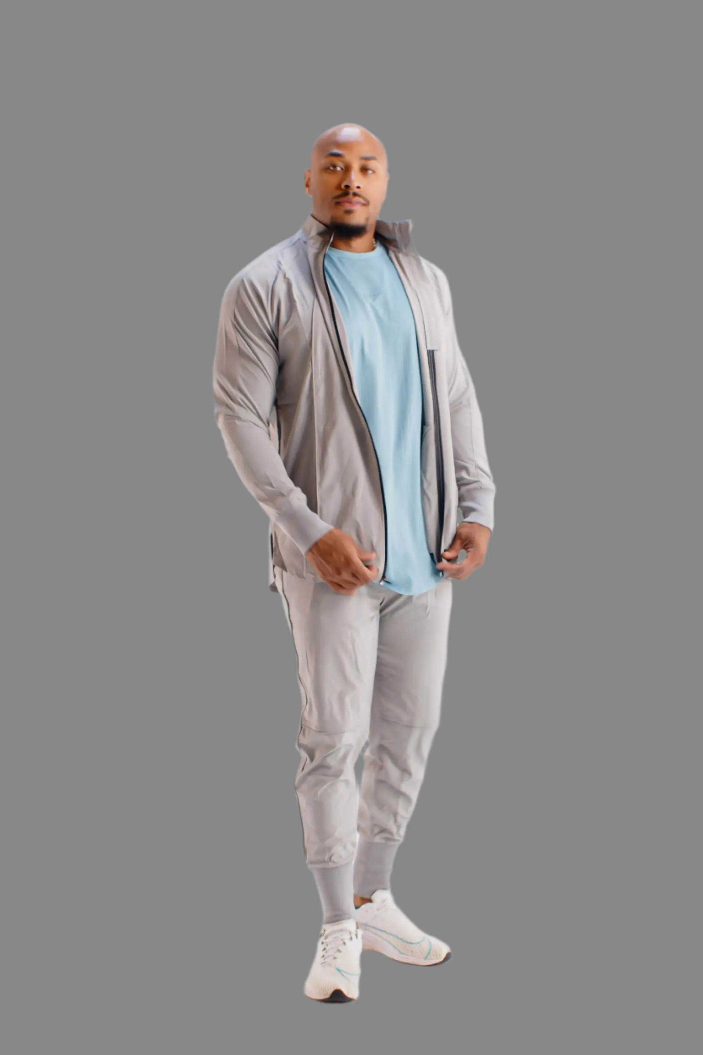 Total War Lux Full-Zip Jacket - Ghost Grey