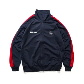 Track jacket navy×red