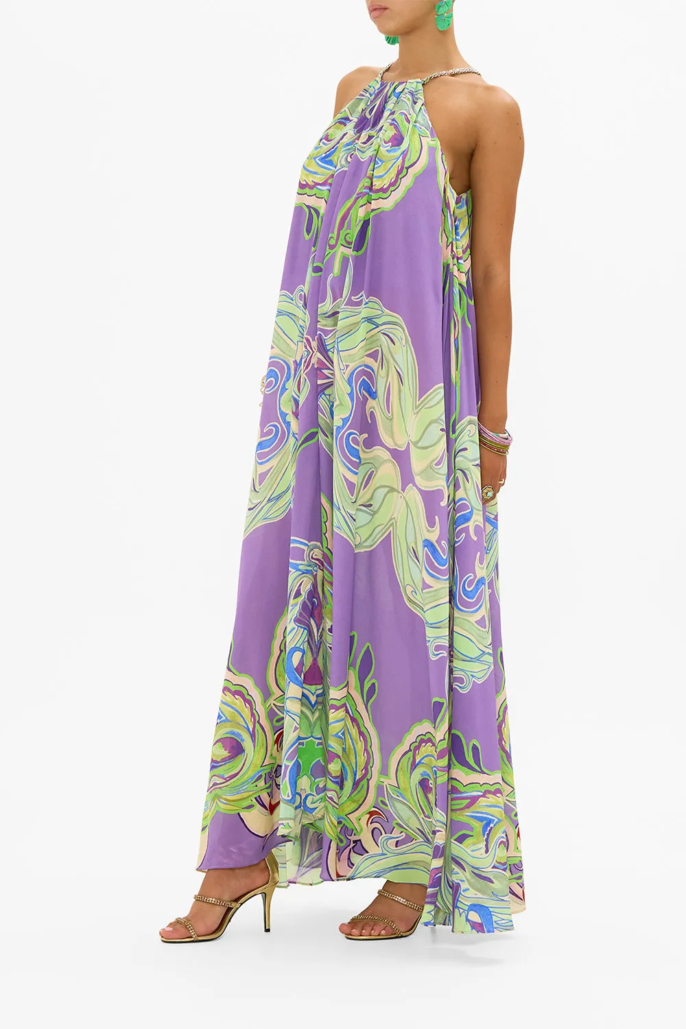 TRAPEZE MAXI DRESS AMSTERDAM JEWEL