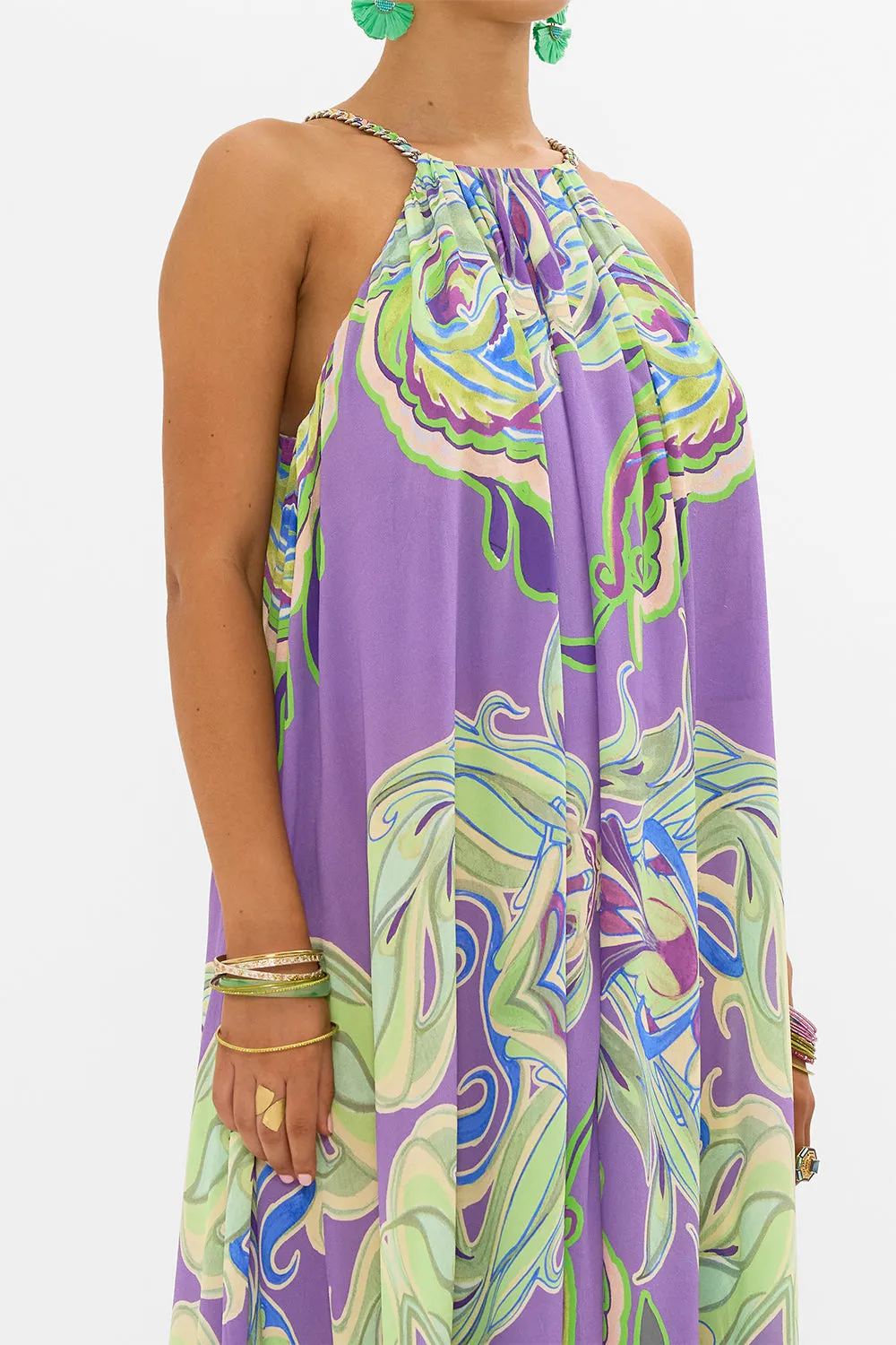 TRAPEZE MAXI DRESS AMSTERDAM JEWEL