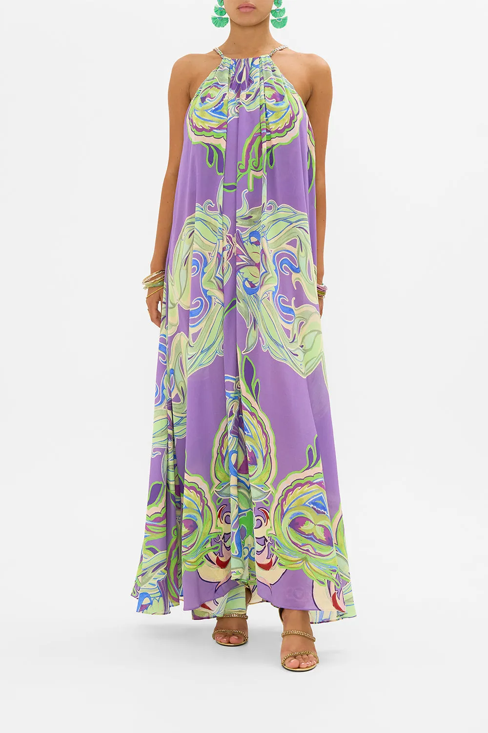 TRAPEZE MAXI DRESS AMSTERDAM JEWEL