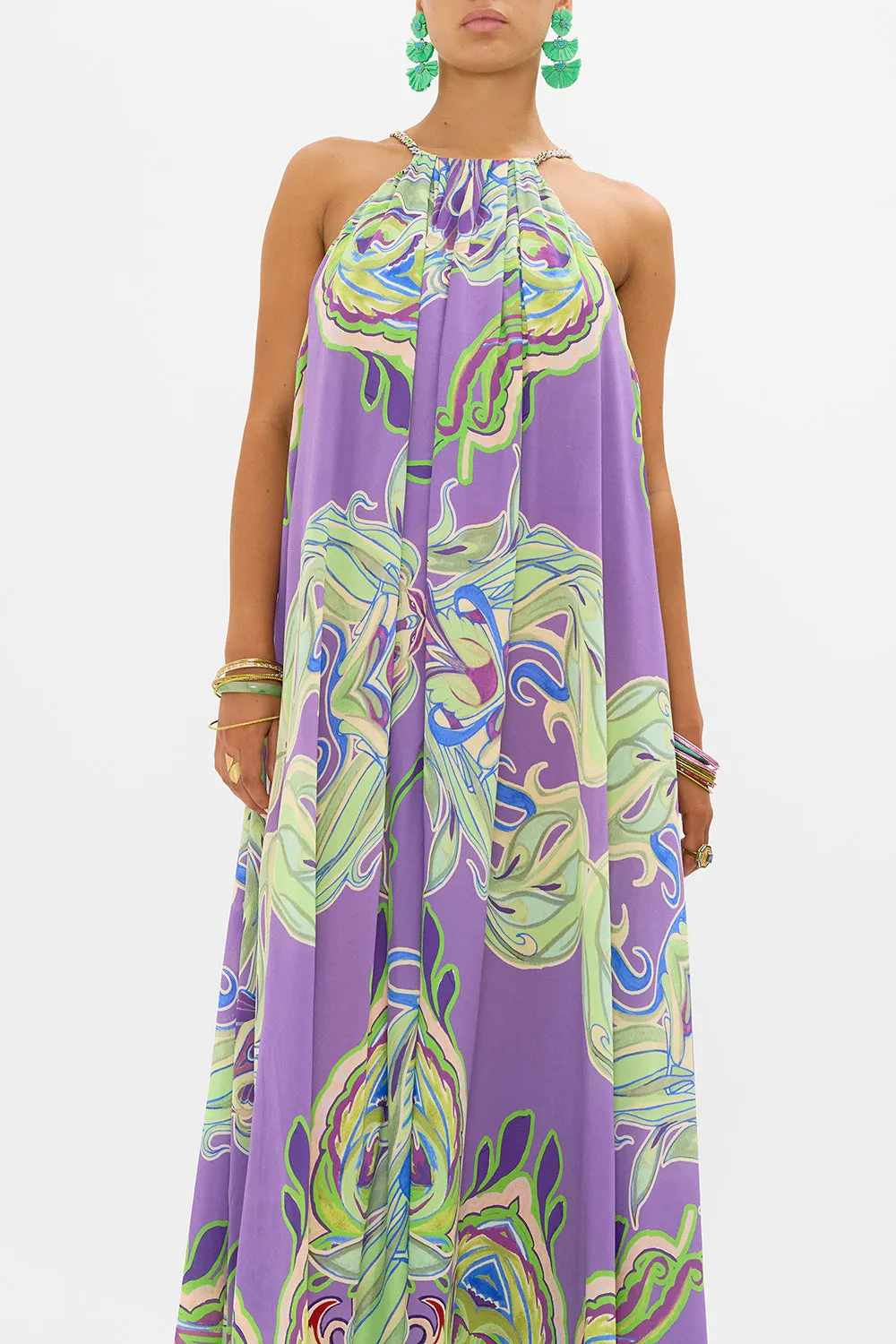 TRAPEZE MAXI DRESS AMSTERDAM JEWEL