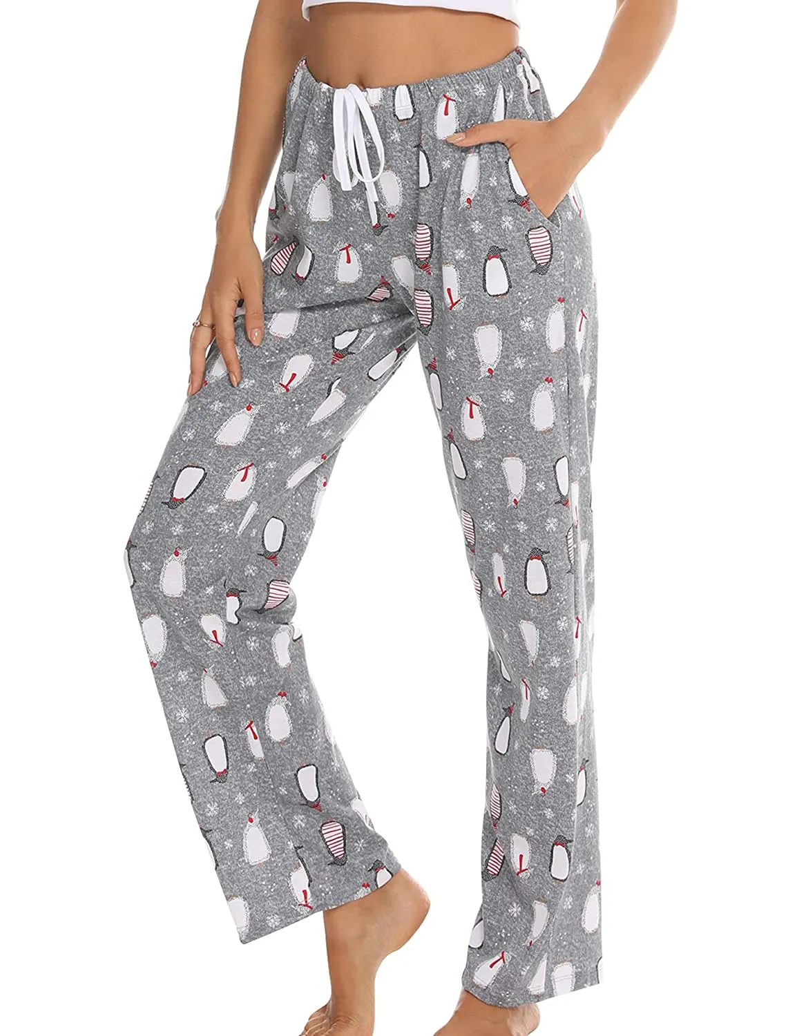 Tye Dye Print High Waist Drawstring Pants with Pockets Pyjama Sleepwear