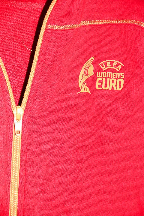 Vintage Adidas Sweden women football team UEFA EURO 2013 orange track jacket in M|L27 W18|SKU 6658