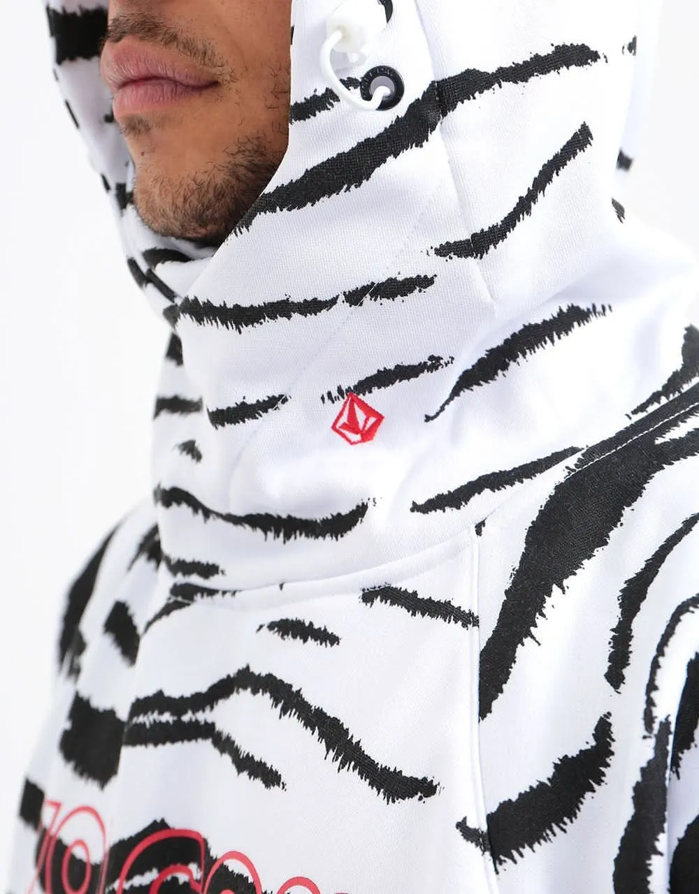 Volcom Hydro Riding Pullover Hoodie - White Tiger