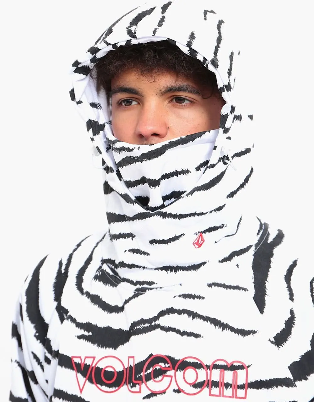 Volcom Hydro Riding Pullover Hoodie - White Tiger