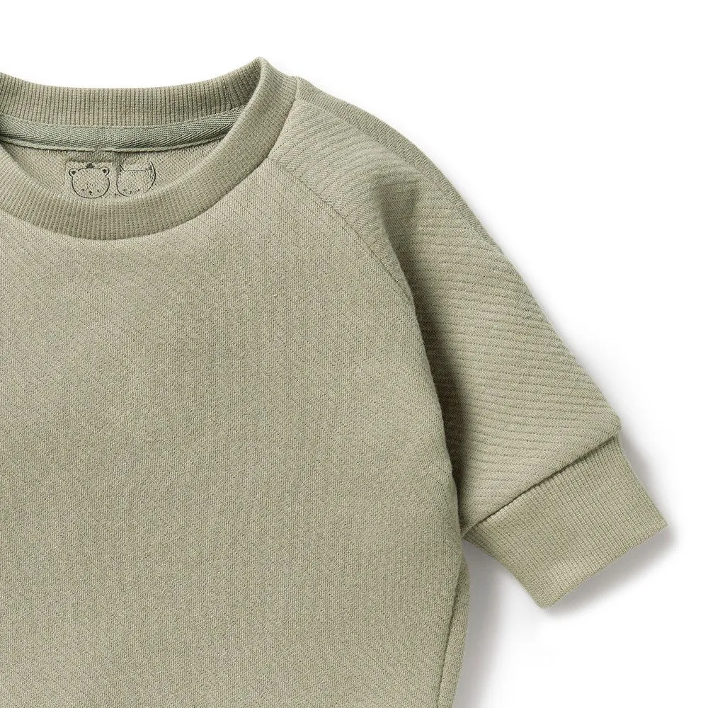 WILSON & FRENCHY OAK QUILTED SWEAT