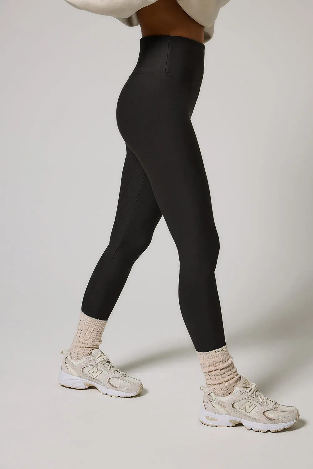 Winter Everyday High Waisted Leggings - Black Coffee