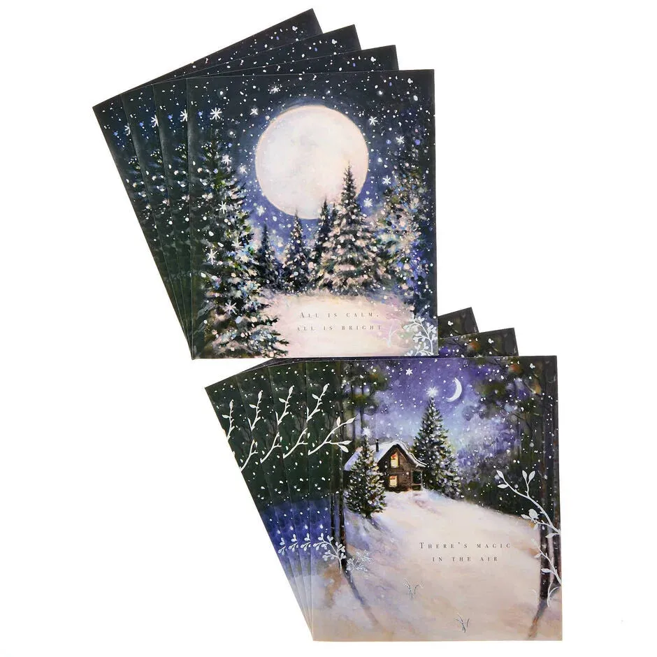 Winter Night Christmas Cards